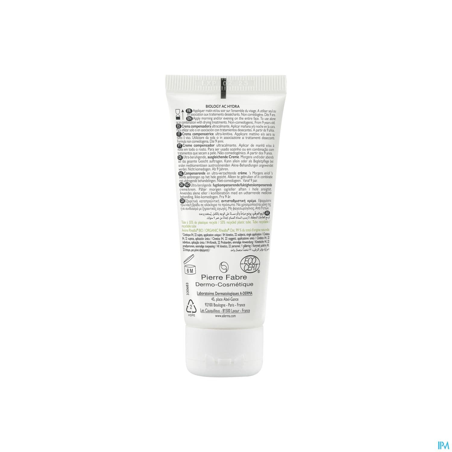 A-DERMA BIOLOGY AC HYDRA CR 40ML