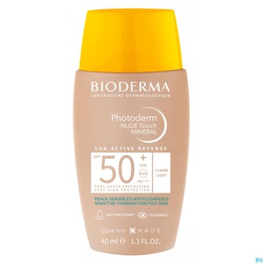 Bioderma Photoderm Nude Mineral Spf50+ Clair 40ml