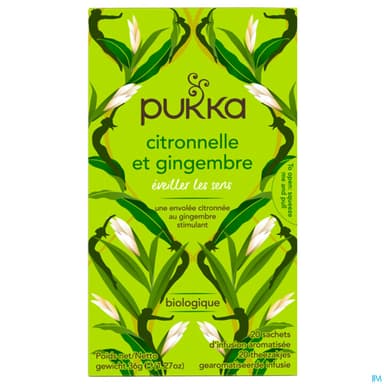 Pukka Infusion Citronnelle Gingembre Bio Infus 20