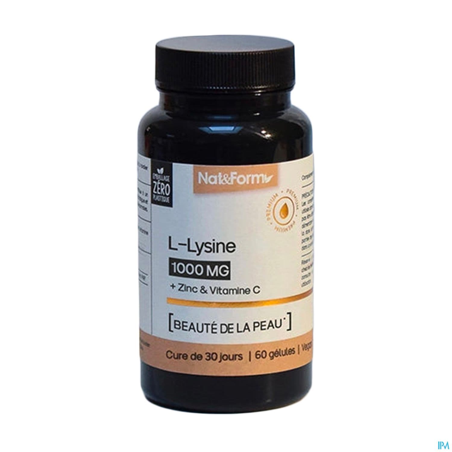 NAT&FORM L-LYSINE 1000MG GELUL 60