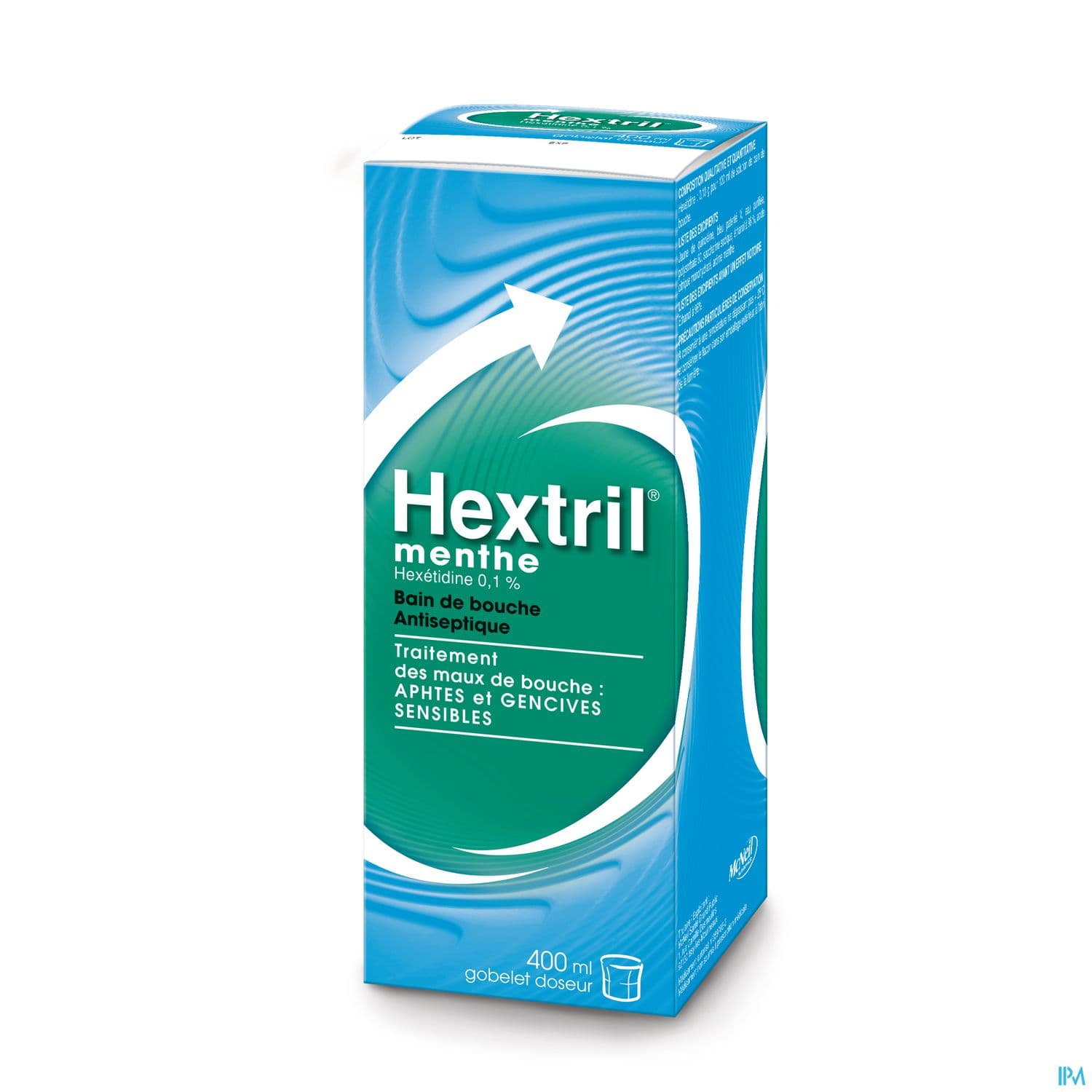 HEXTRIL MENTHE 0,1% BAIN BOUC400ML