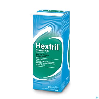 HEXTRIL MENTHE 0,1% BAIN BOUC400ML