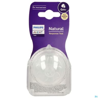 TETINE AVENT NAT RESPONSE EPAIS X2