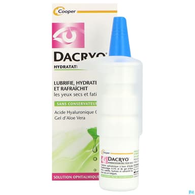 Cooper Dacryolens Hydratation Yeux Solution Ophtalmique 10ml