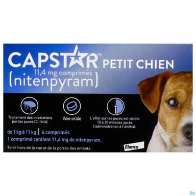 CAPSTAR PETIT CHIEN 11,4MG CPR 6