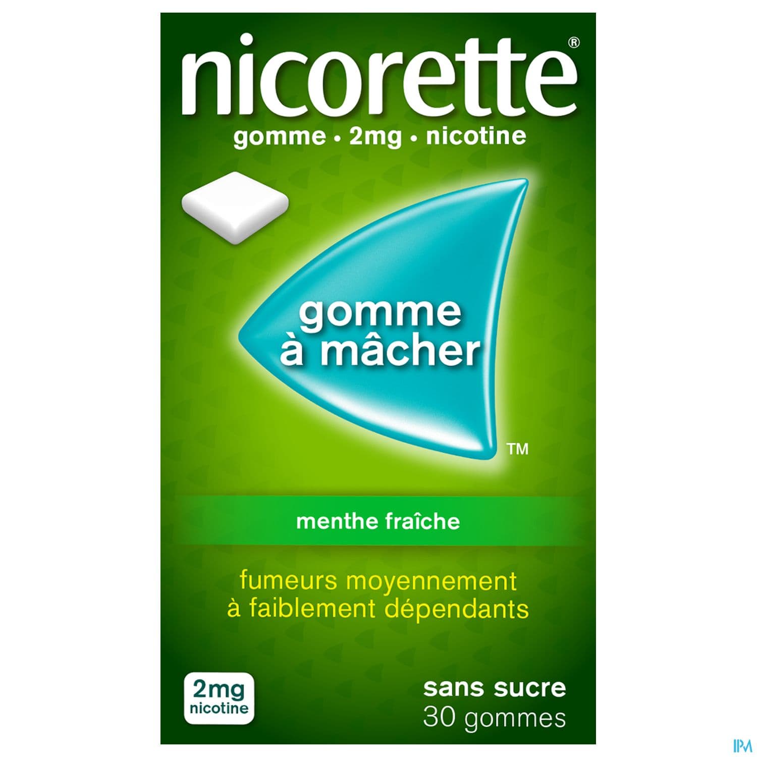 Nicorette Menthe Fraiche 2mg Sans Sucre Gommes 30