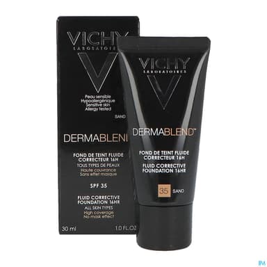 Vichy Dermablend Fluide Fond De Teint Correcteur 35 Sand 30ml