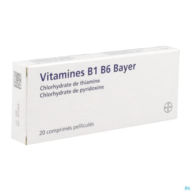 Vitamine B1 B6 Bayer Comprime 20