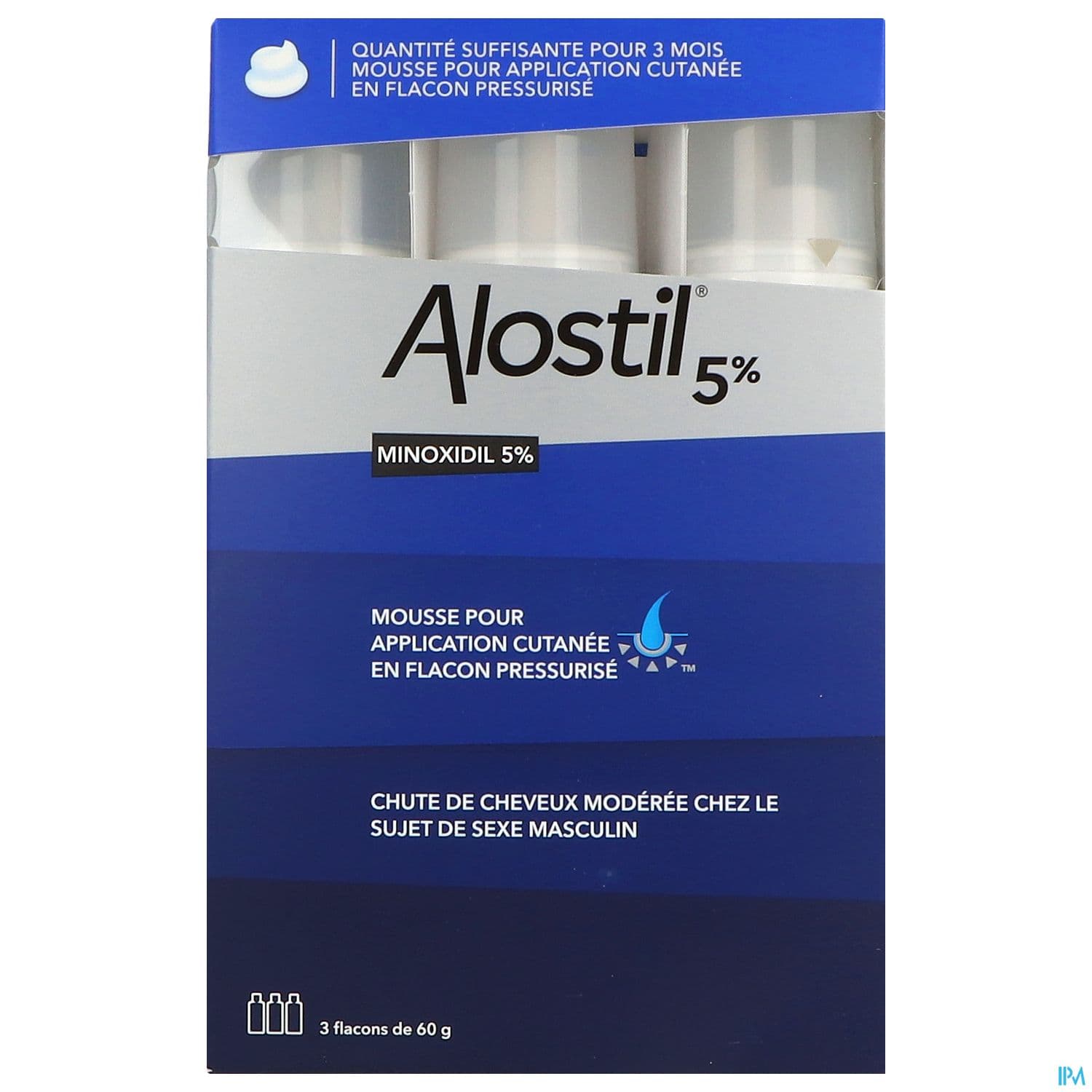 Alostil 5% Mousse Pour Application Cutanee 60g X3