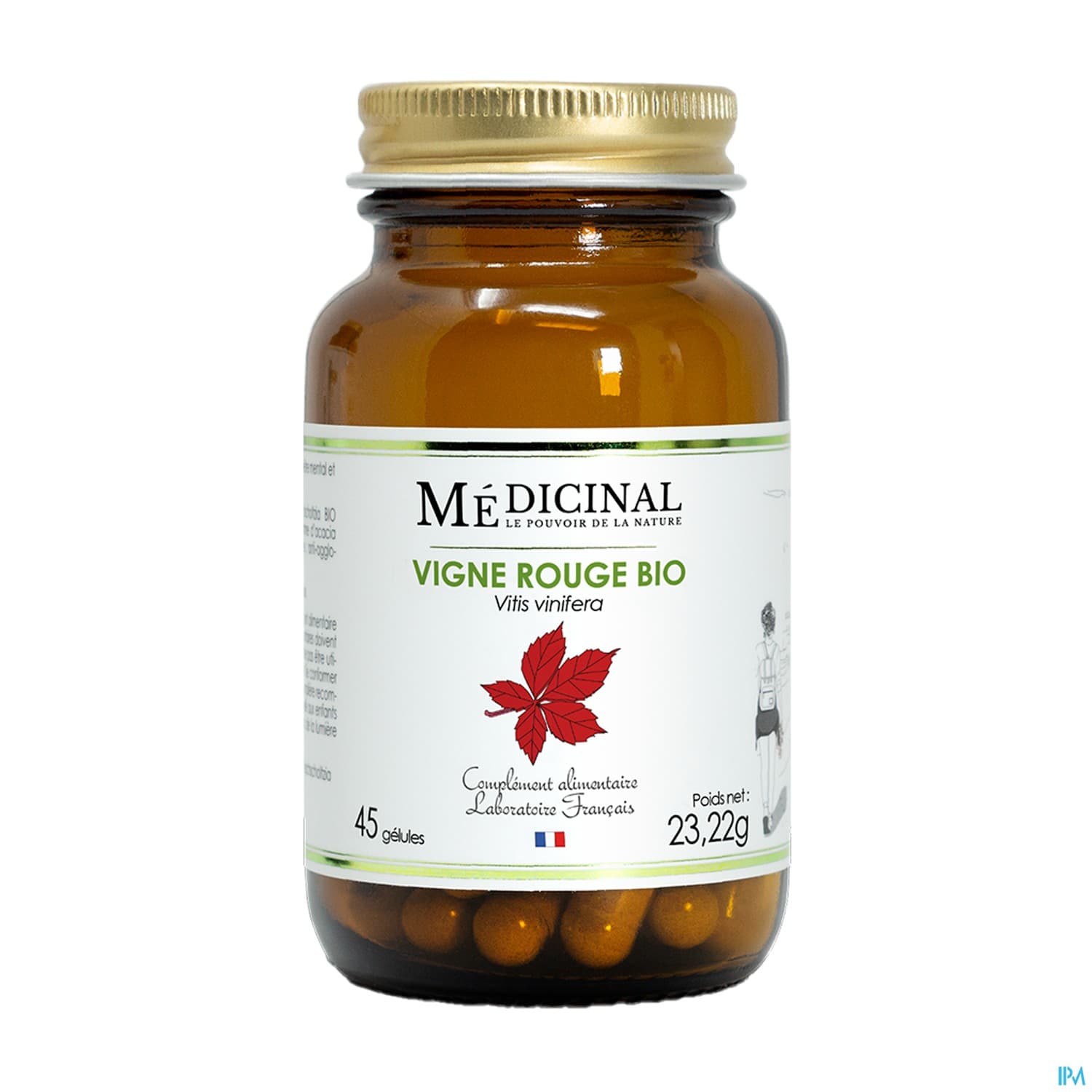 Medicinal Vigne Rouge Bio Gelule 45