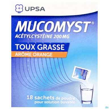 MUCOMYST 200MG PDR SBUV EN SACH B/18