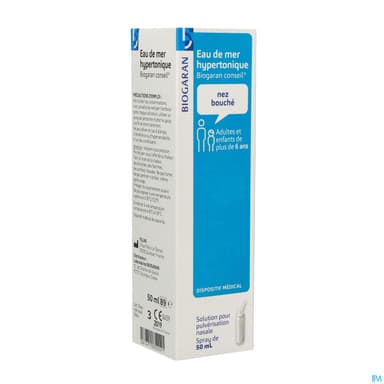 Biogaran Conseil Eau Mer Hypertonique Spray 50ml