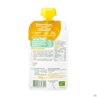 Good Gout Baby Gourde Banane Bio 120g