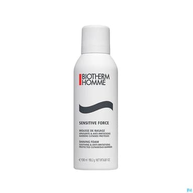 Biotherm Homme Mousse De Rasage Peaux Sensibles Spray 200ml
