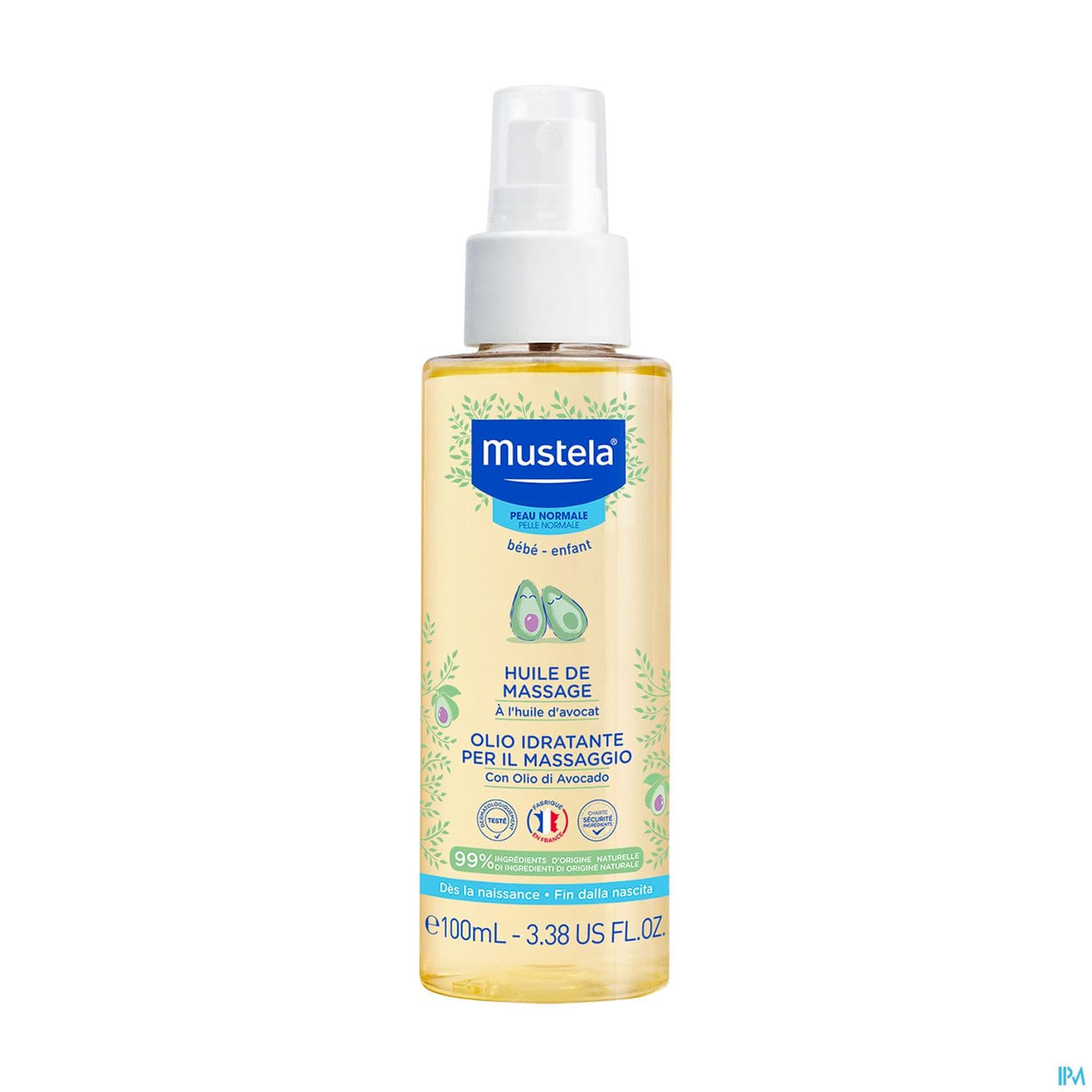 Mustela Bebe Enfant Huile De Massage A l Huile D Avocat Spray 100ml