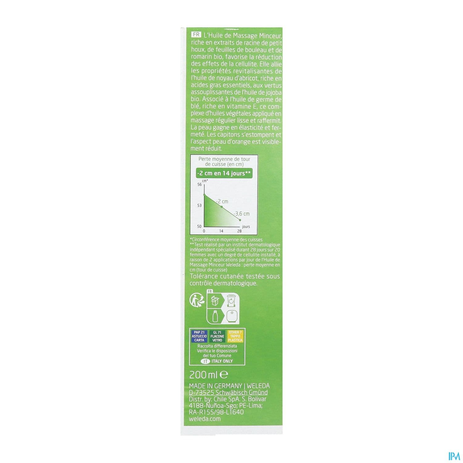 WELEDA HLE MASSAGE MINCEUR 200ML