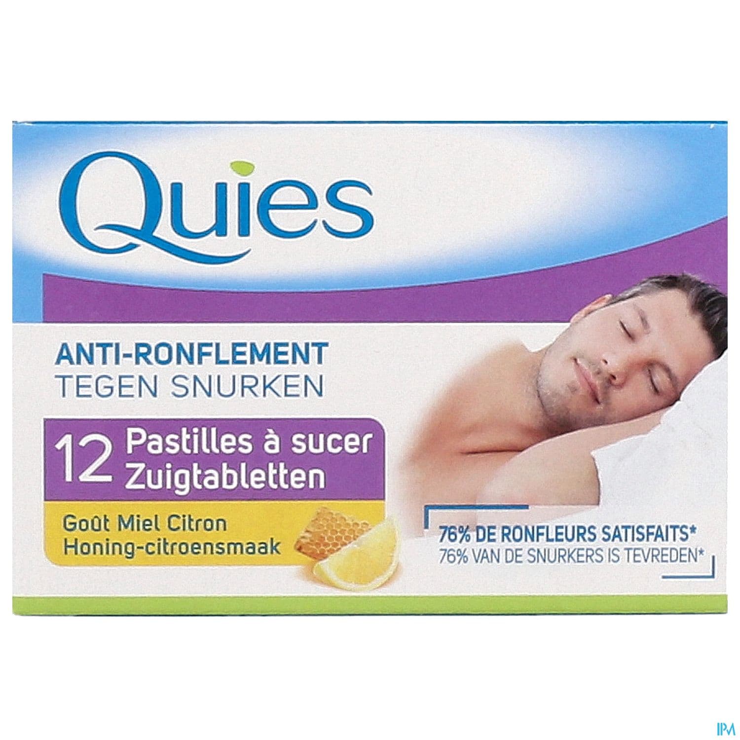 Quies Antironflement Pastille A Sucer Miel Citron 12