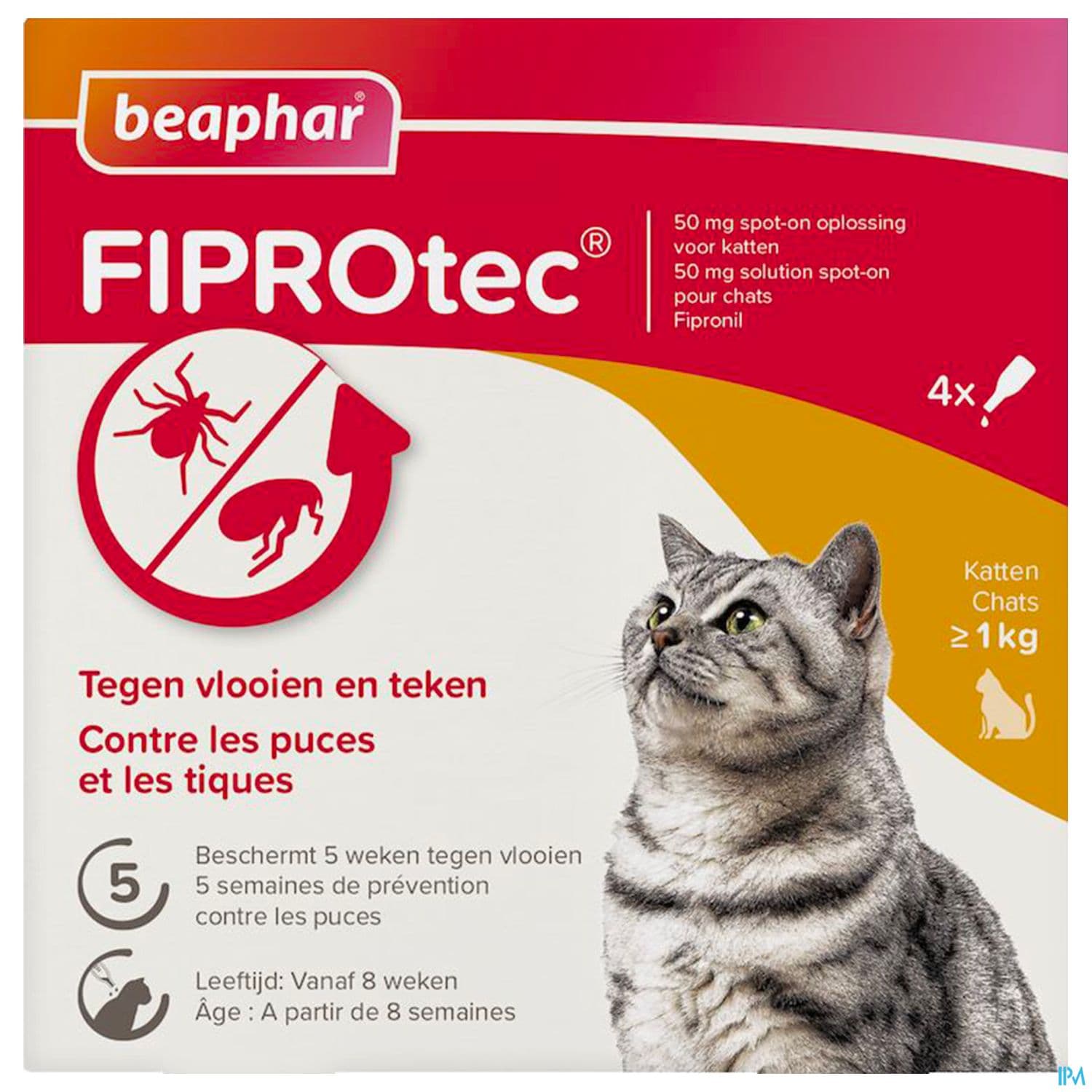 FIPROTEC 50MG SPOT ON CHAT PIPET 4
