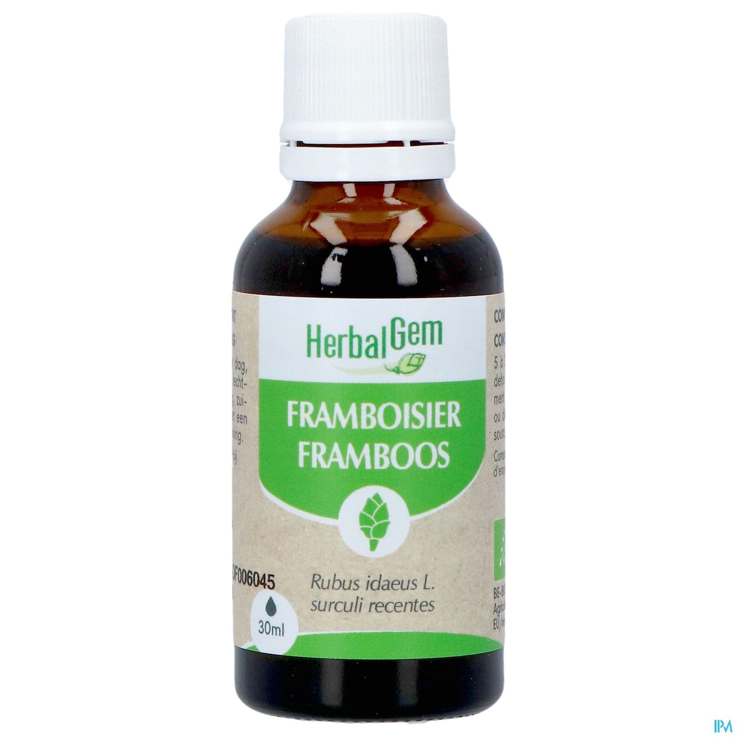 Herbalgem Framboisier Bourgeon Macerat Gl Bio 30ml
