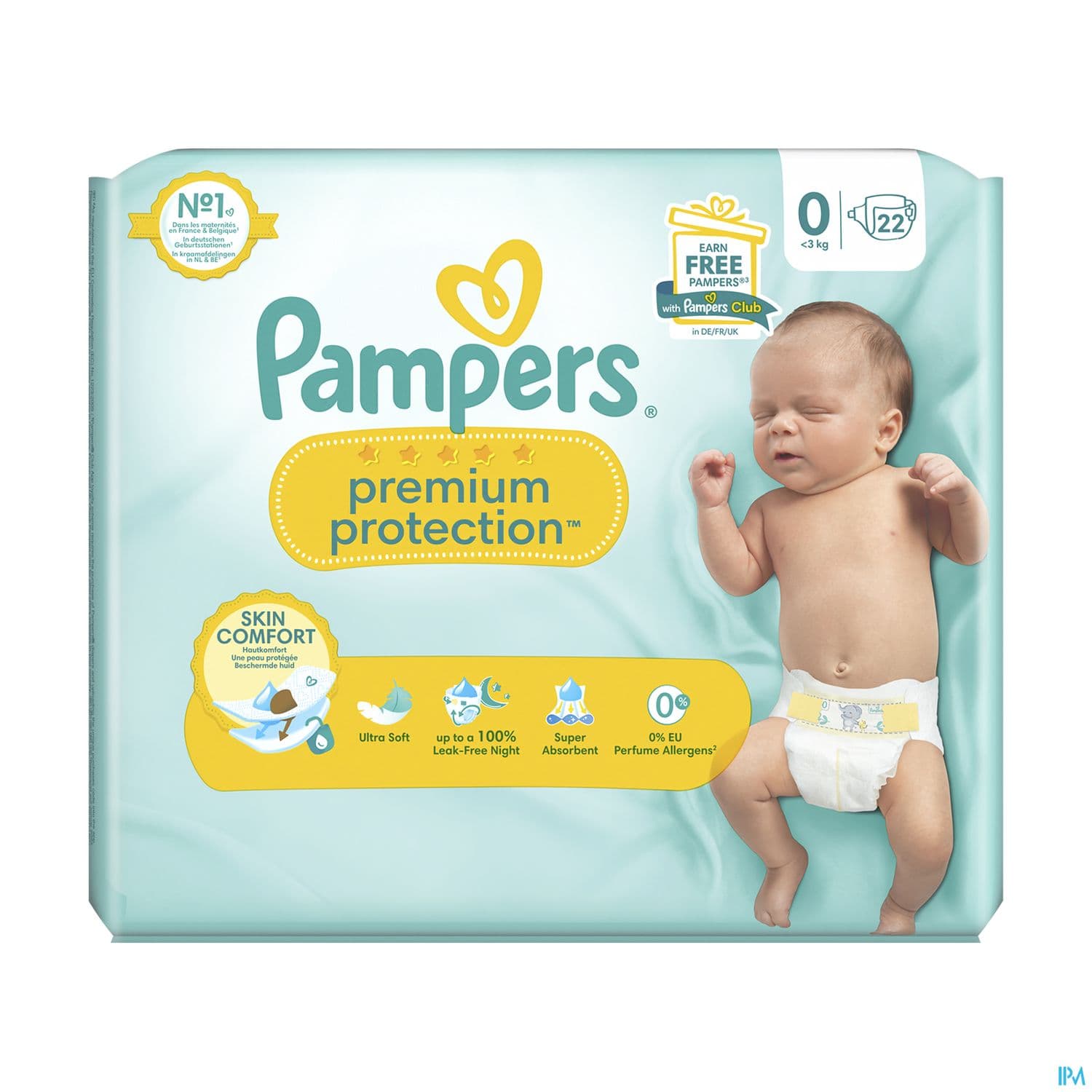 Pampers Premium Protection T0 Change Complet <3kg 22