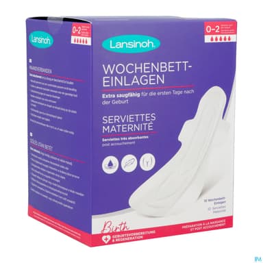 LANSINOH SERV MATERNITE X10