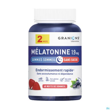 GRANIONS MELATONINE 1,9MG GUMM 60