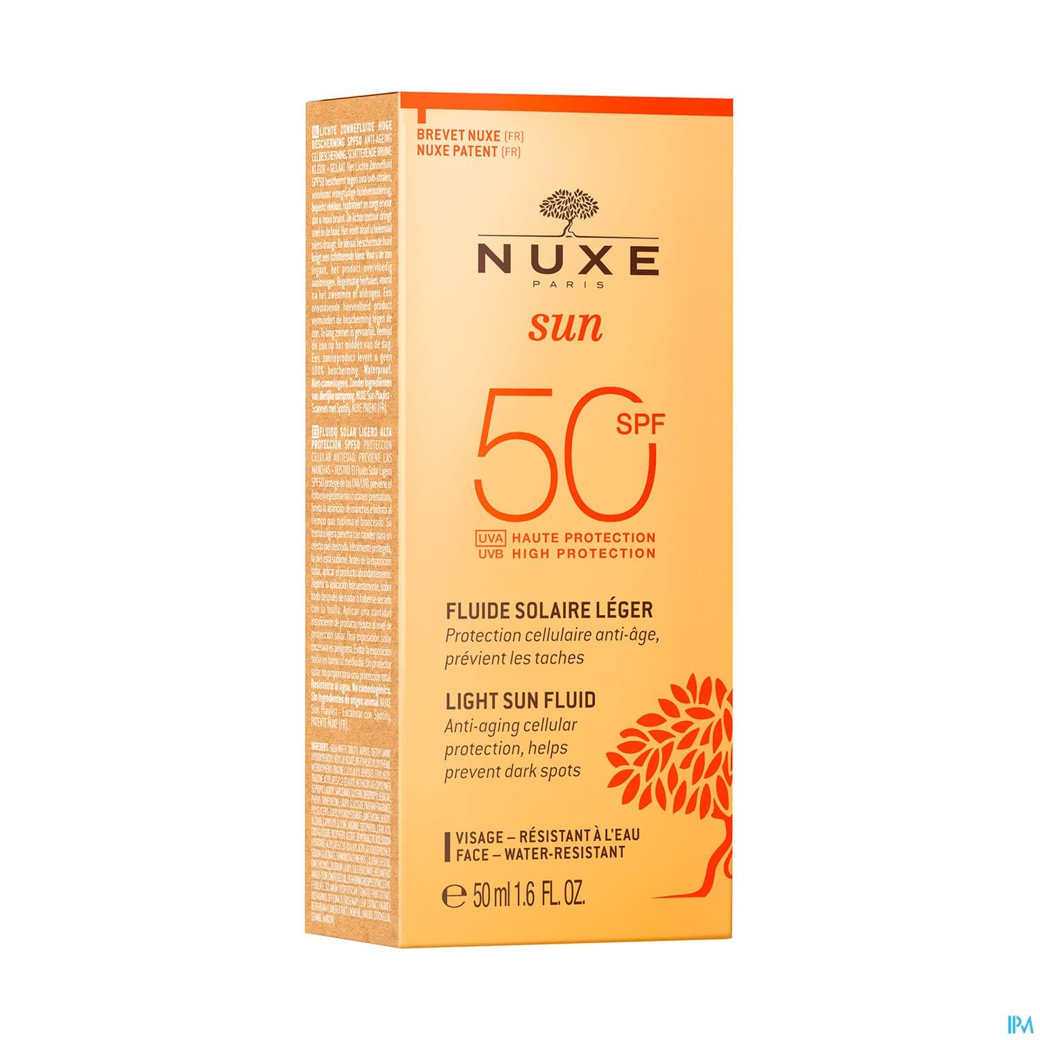 Nuxe Sun Fluide Leger Visage Haute Protection Spf50 50ml