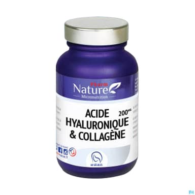 Pharm Nature Acide Hyaluronique Collagene Gelule 60