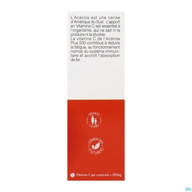 Phyto Actif Acerola Plus 500 Comprime 24