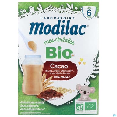 MODILAC CEREALE BIO CACAO 250G