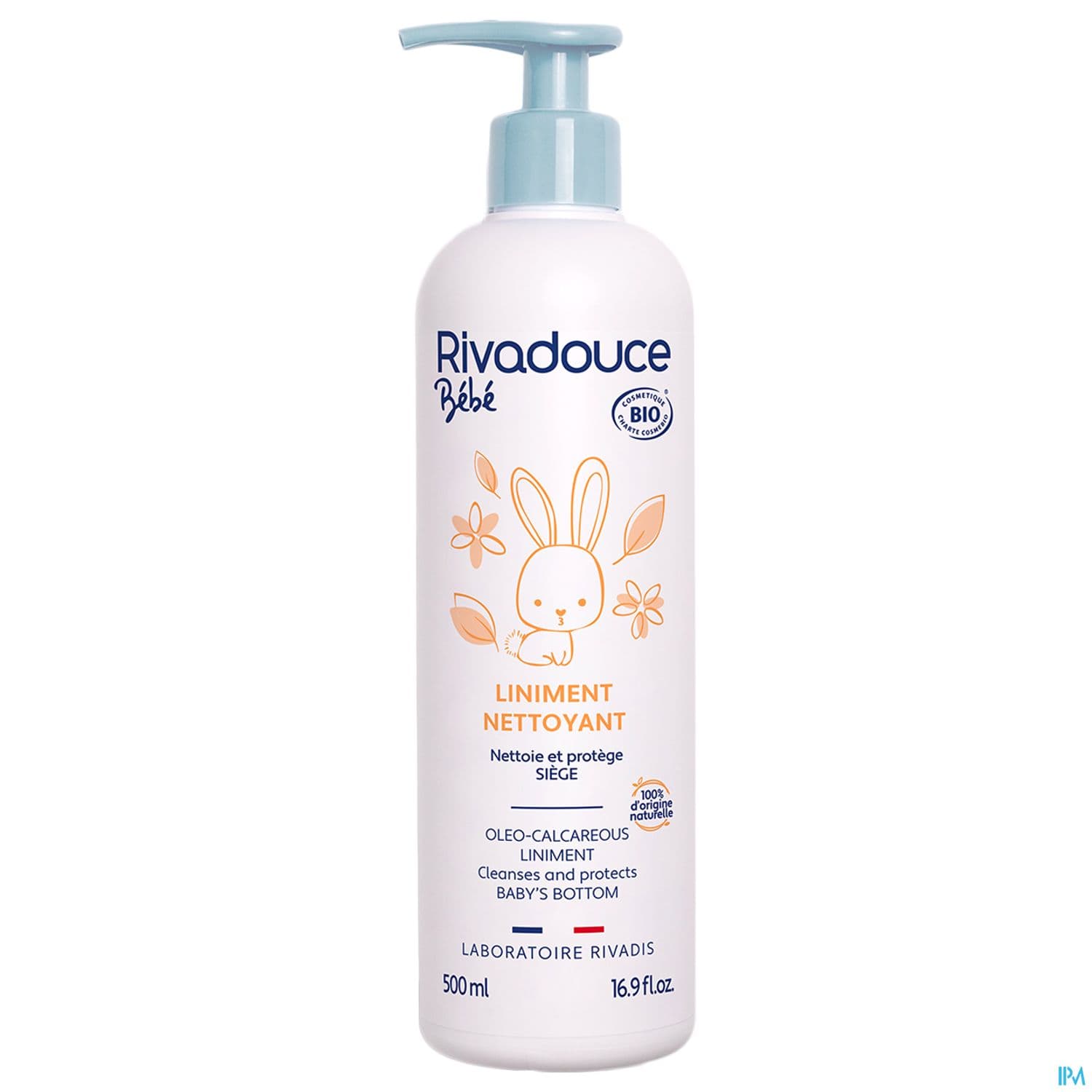 Rivadouce Bebe Liniment Nettoyant Change Bio 500ml
