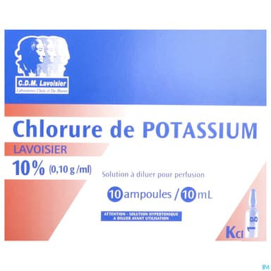 Lavoisier Potassium Chlorure 10% Solution Injectable 10ml 10