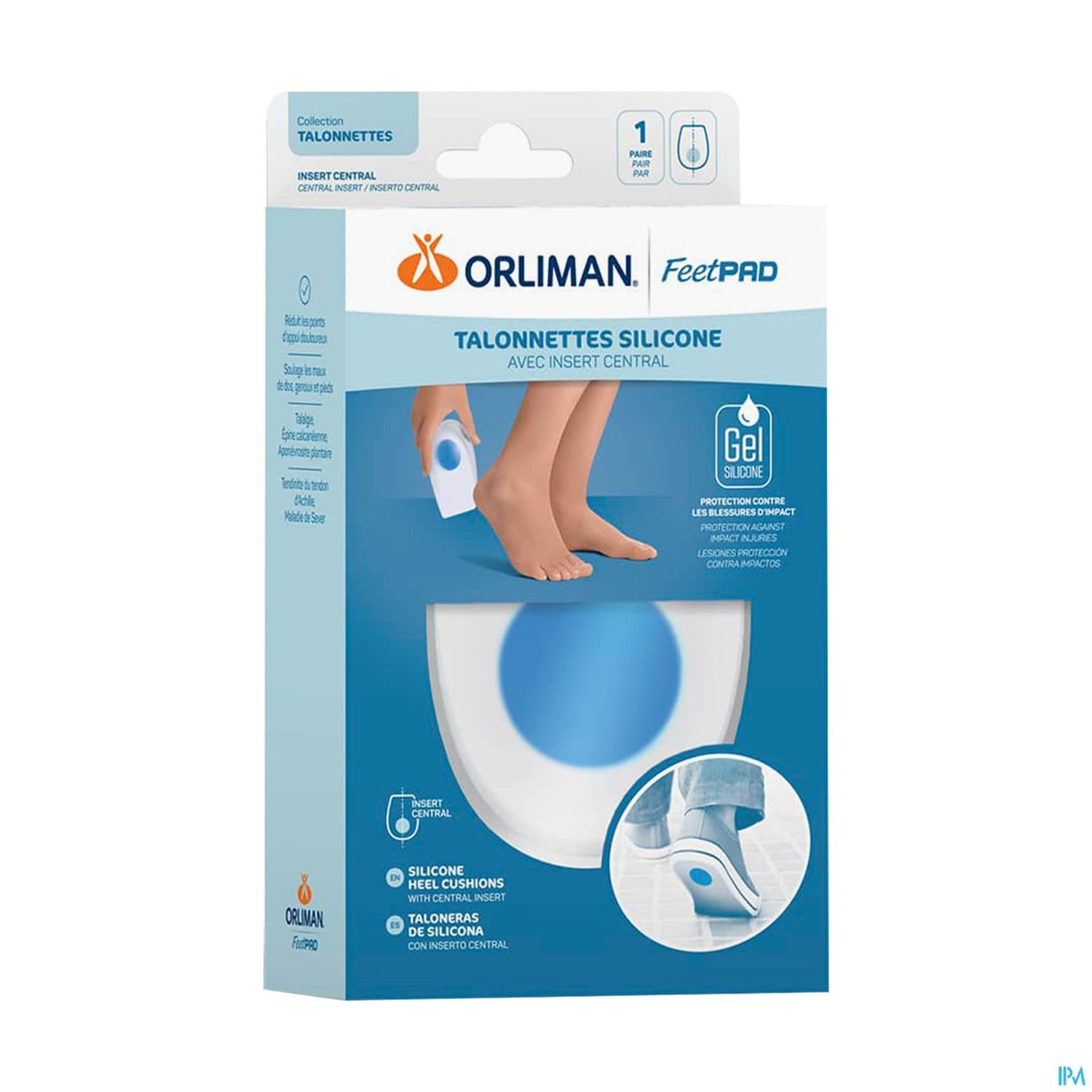 Orliman Feetpad Talonnette Avec Insert Central T3 X2