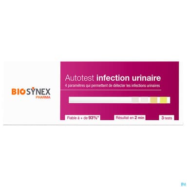 BIOSYNEX TEST INFECT URINAIRE BT3