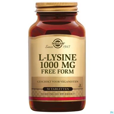 SOLGAR L-LYSINE 1000MG CPR 50