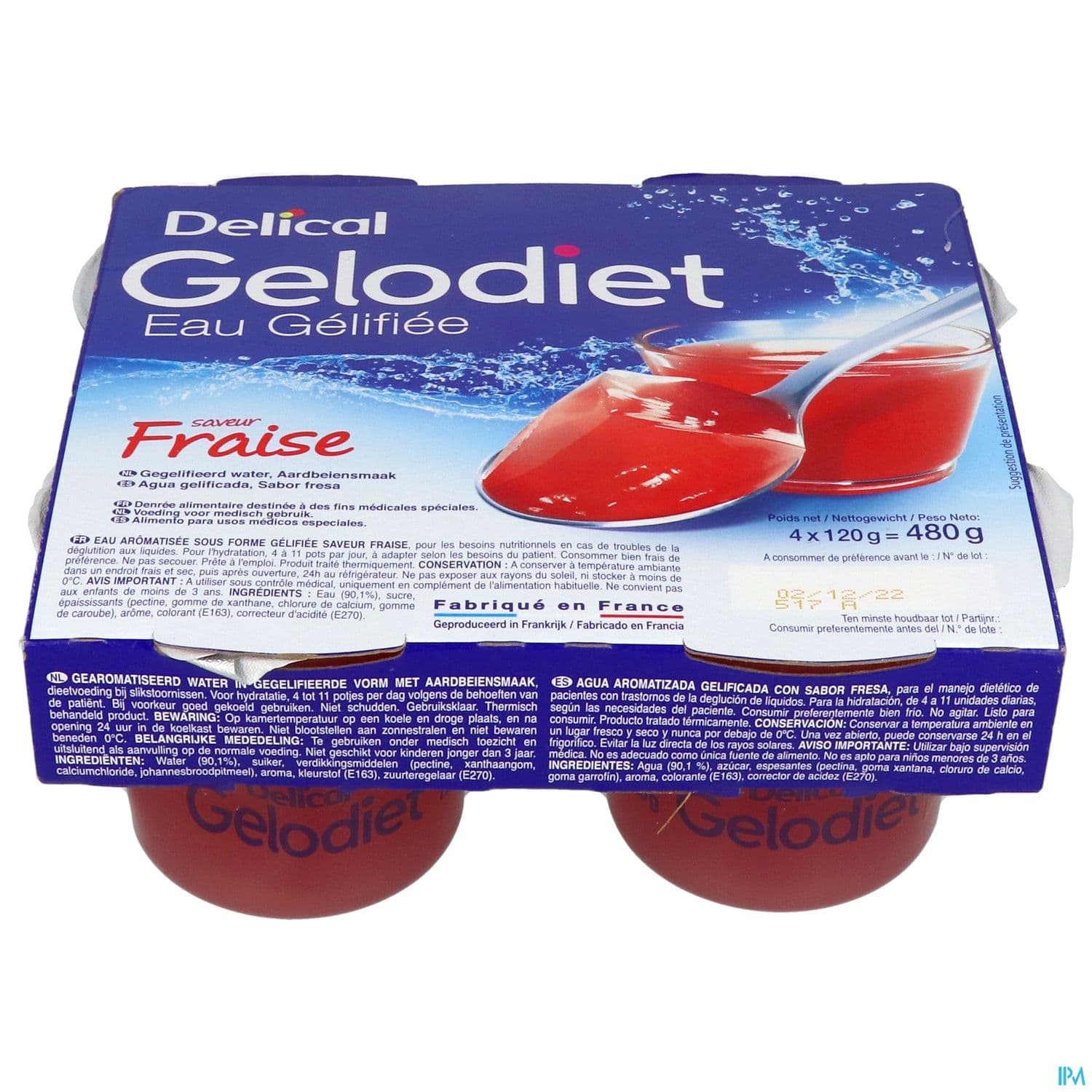 DELICAL GELODIET EAU GEL FRAI120X4