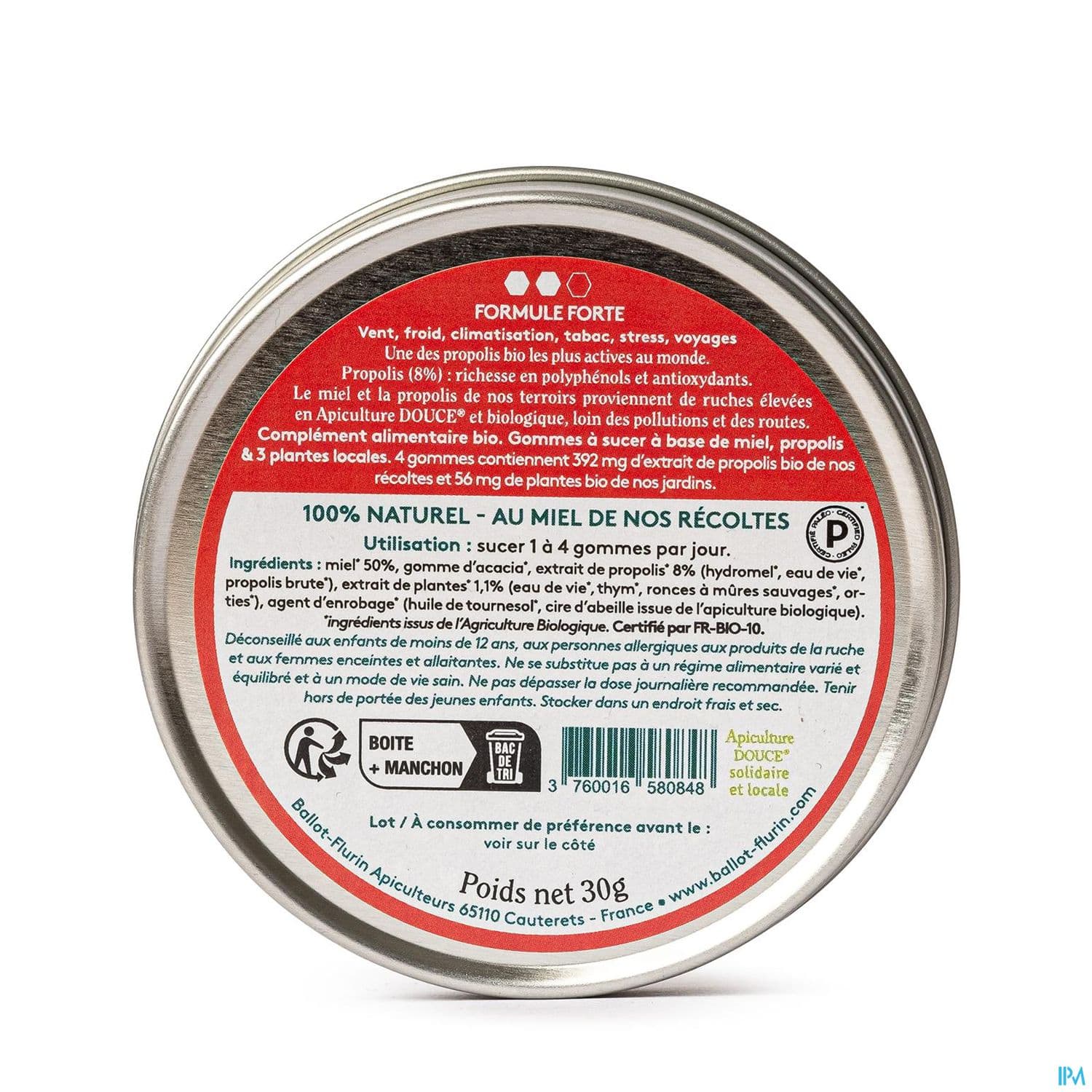 Ballot Flurin Gommes Fortes Pyrenees Bio 30g