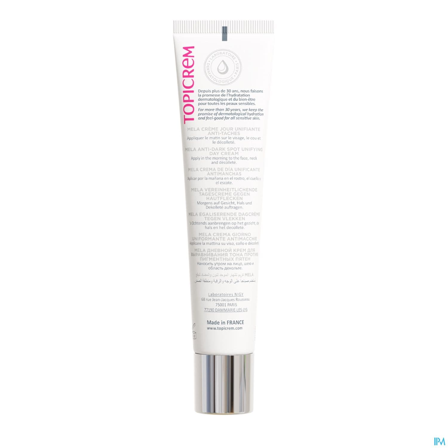 TOPICREM MELA CR A/TACHE 50+ 40ML