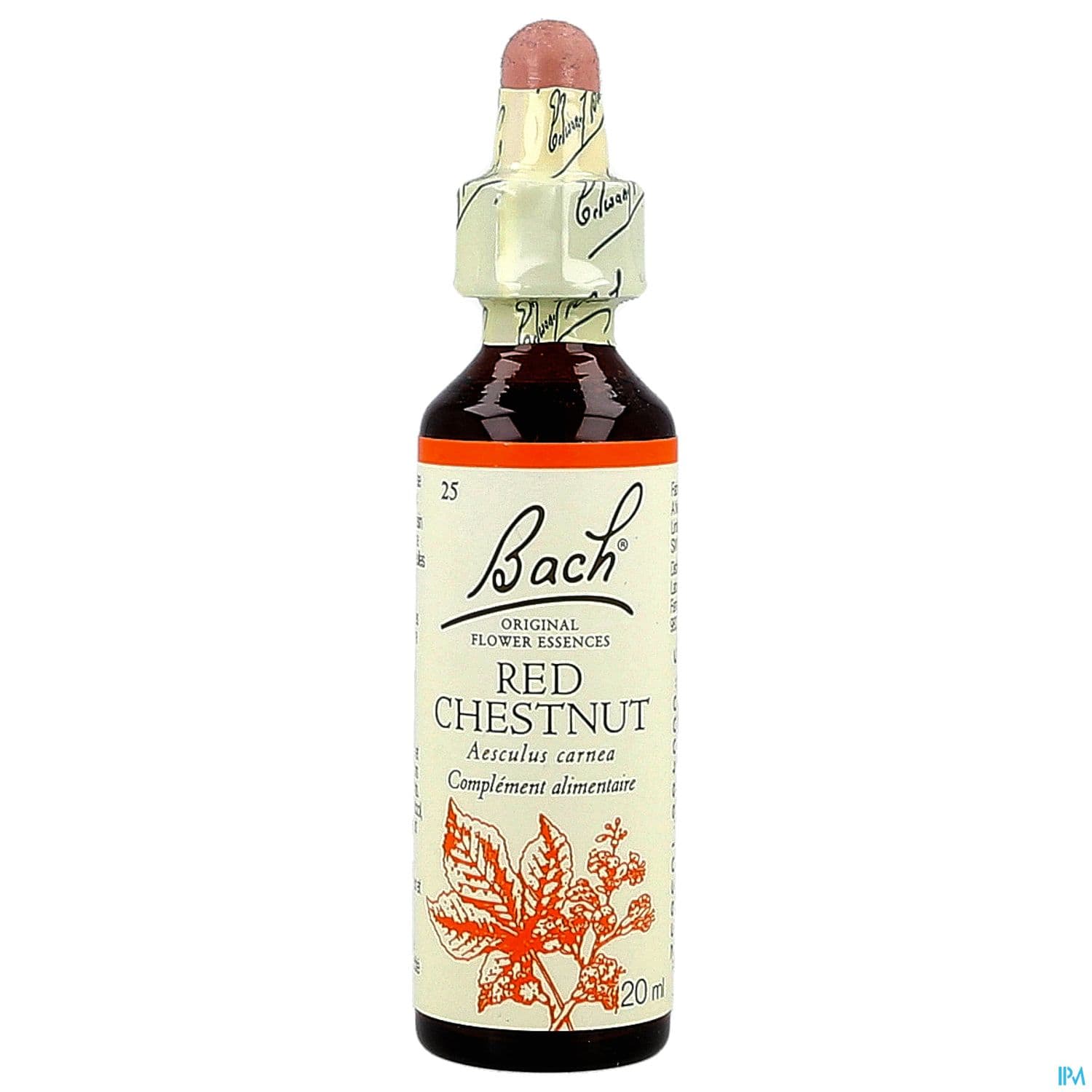 Fleurs De Bach Original 25 Red Chestnut Compte Gouttes 20ml