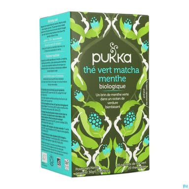 Pukka The Vert Matcha Menthe Bio Sachet 20