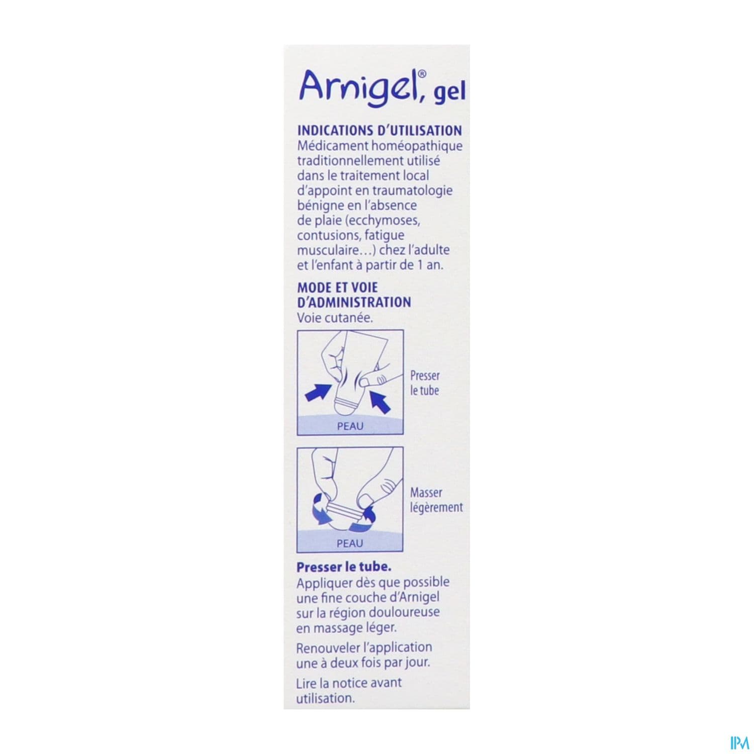 Arnigel Gel Tube Avec Applicateur Bille 45g