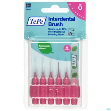 Tepe Brossette Interdentaire Original 0mm4 Rose X6