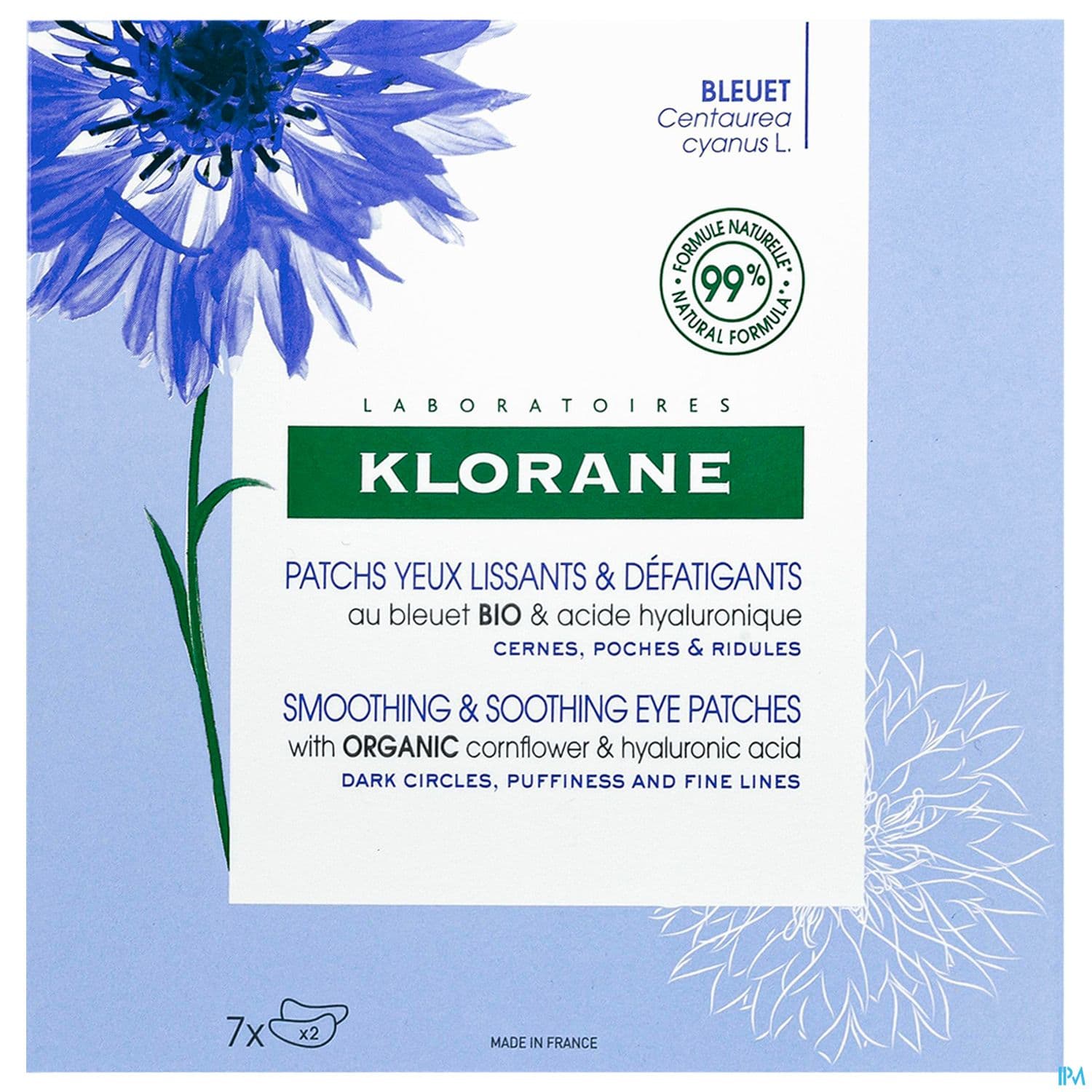 KLORANE PATCH YEUX LISSANT BTE 7P