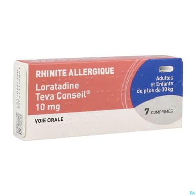 Loratadine Teva Conseil 10mg Comprime 7