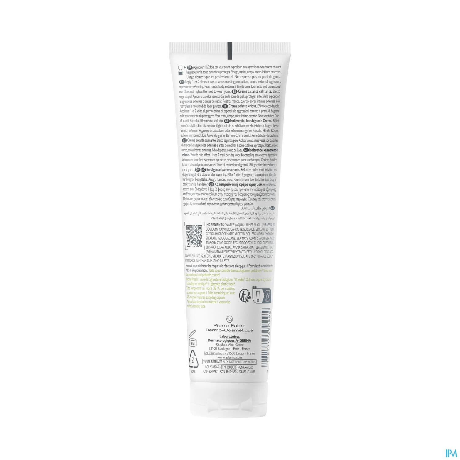 A-DERMA DERMALIBOUR+ BARR CR 100ML