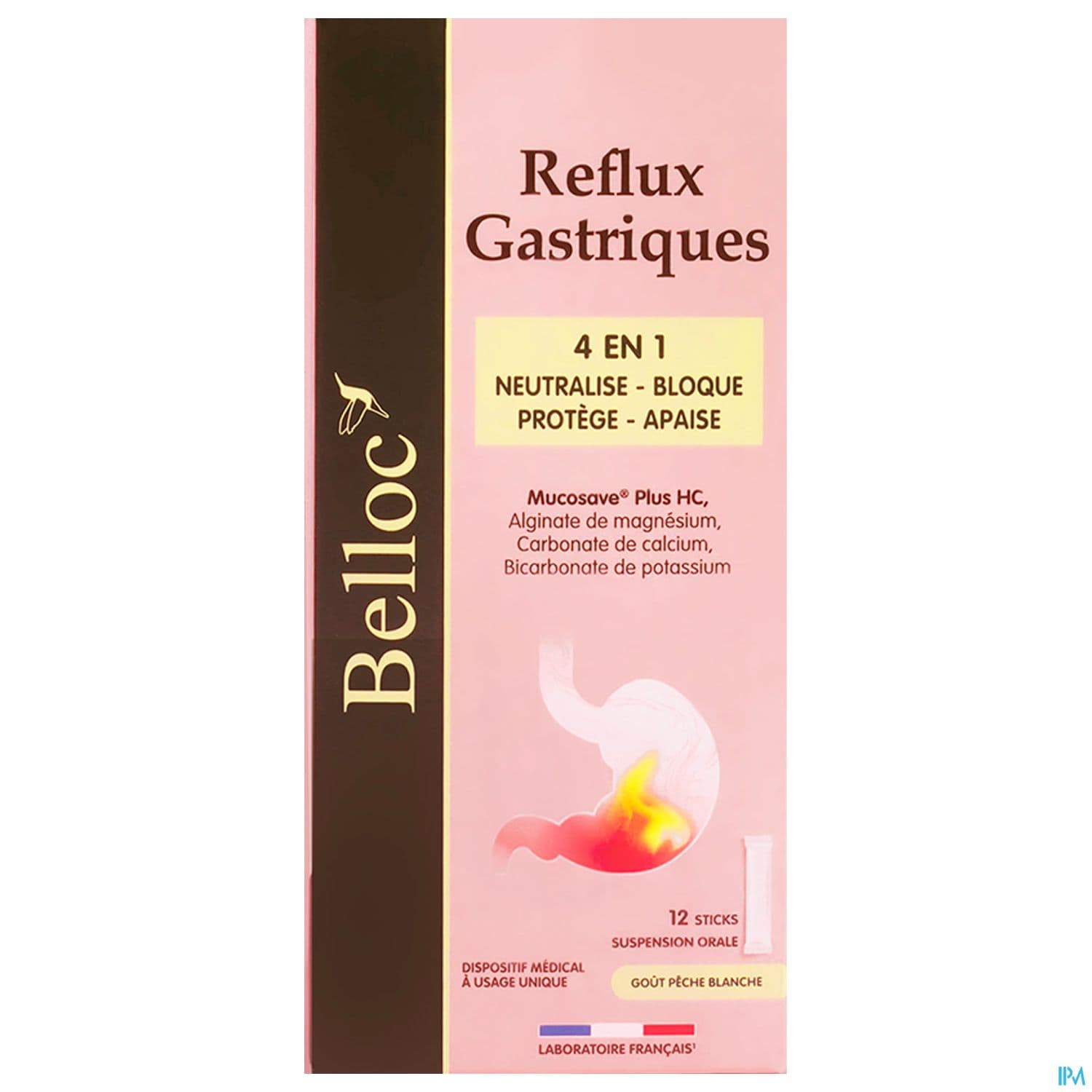 BELLOC REFLUX GASTRIQ STICK 12