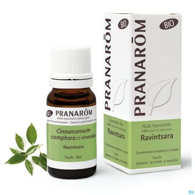Pranarom Huile Essentielle Bio Ravintsara Feuille 10ml