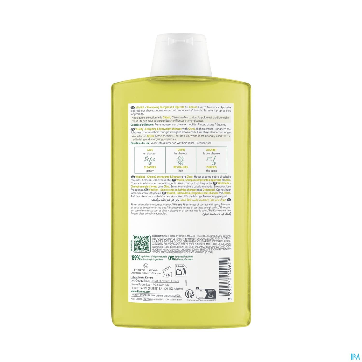 KLORANE SHP CEDRAT 400ML