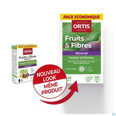 Ortis Fruits Fibres Regular Comprime 45
