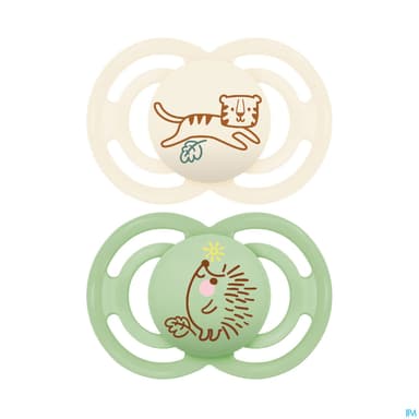 Mam Sucette Perfect Animaux +18m Silicone X2
